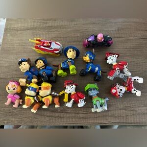 Paw Patrol Rescue Team Figures - Red, Blue, Green